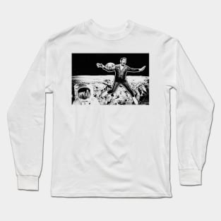 Pee Wee On The Moon Long Sleeve T-Shirt